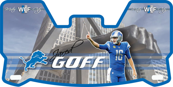 Detroit Lions Jared Goff Helmet Visors Full Size