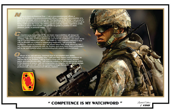 NCO Creed - 69th Air Defense Artillery Brigade