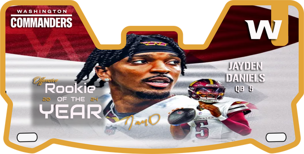 Jayden Daniels Washington Commander's Helmet Visors Full Size