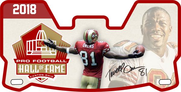 Terrell Owens 49ers Helmet Visors Full Size