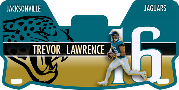 Trevor Lawrence Jaguars Helmet Visors Full Size