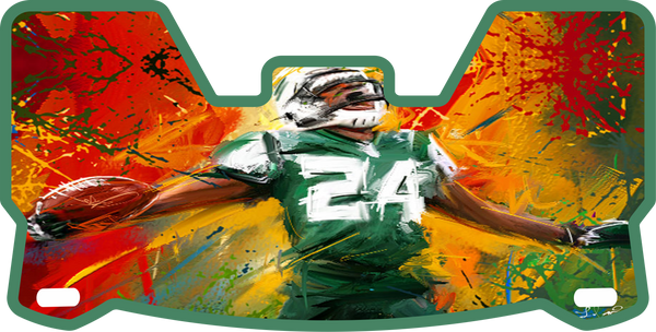 Darrelle Revis Jets Helmet Visors Full Size