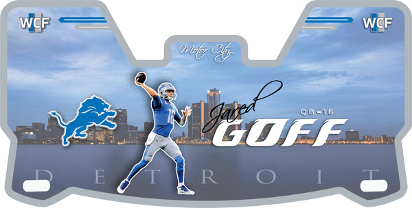 Detroit Lions Jared Goff Helmet Visors Full Size