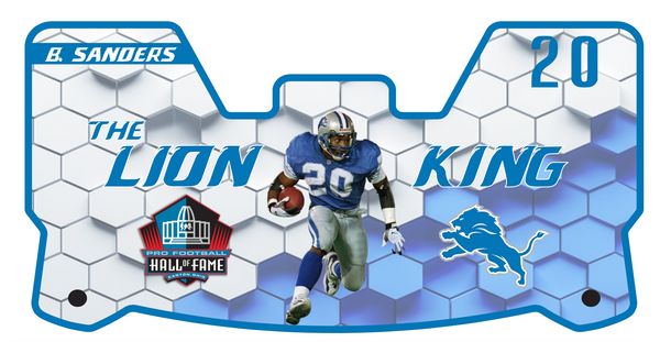 Lions Barry Sanders Helmet Visors Full Size