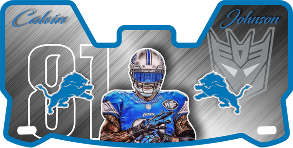 Lions Calvin Johnson MEGATRON Helmet Visors Full Size