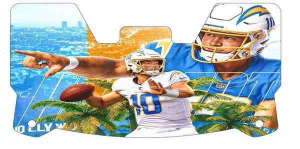 Justin Hebert Chargers Helmet Visors Full Size
