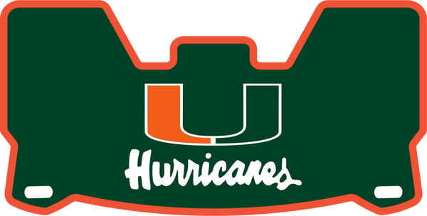 Miami Hurricanes Helmet Visors Full Size