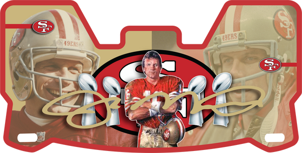 Deion Sanders 49ers Helmet Visors Full Size