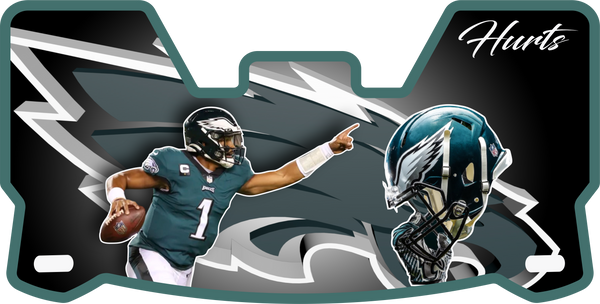 Jalen Hurts Eagles Current Players Helmet Visors Full Size