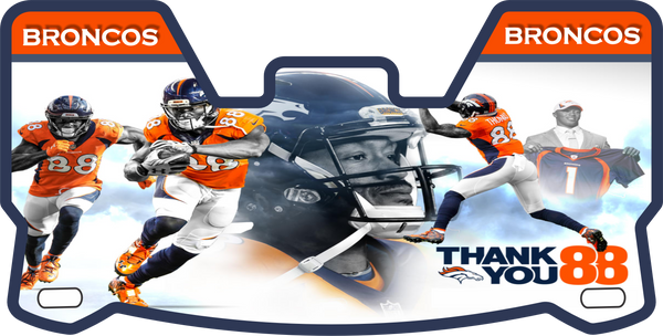Broncos Players Helmet Visors Full Size