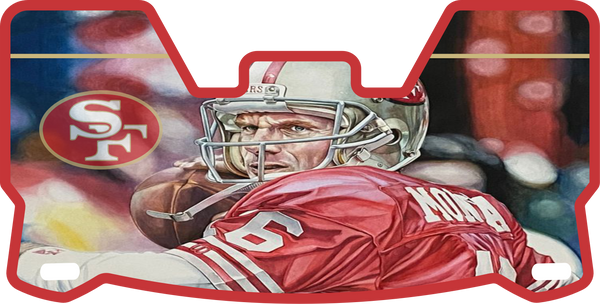 Deion Sanders 49ers Helmet Visors Full Size