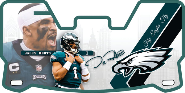 Jalen Hurts Eagles Current Players Helmet Visors Full Size