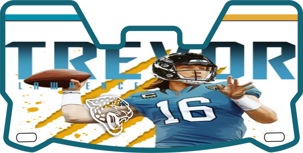 Trevor Lawrence Jaguars Helmet Visors Full Size