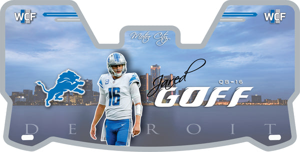 Detroit Lions Jared Goff Helmet Visors Full Size