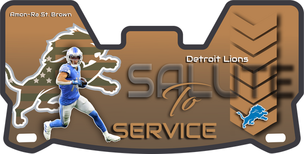 Amon Ra St. Brown Lions Helmet Visors Full Size