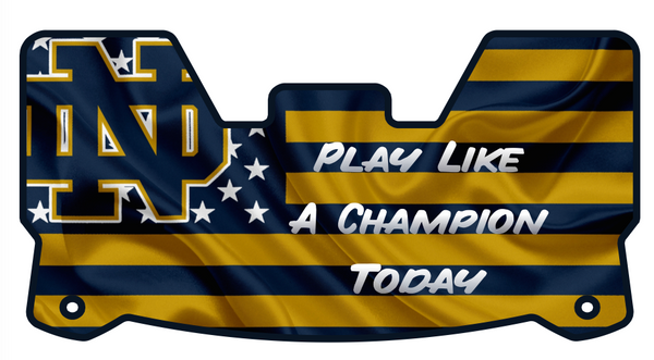 Notre Dame Irish Helmet Visors Full Size