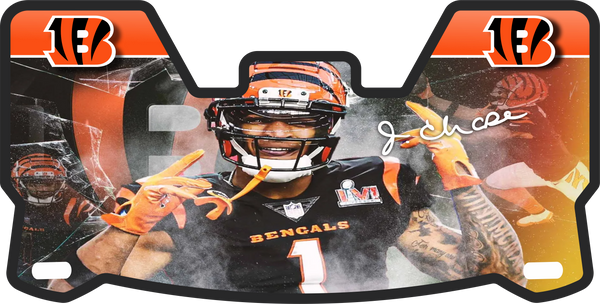 Jamar Chase Bengals Helmet Visor Full Size