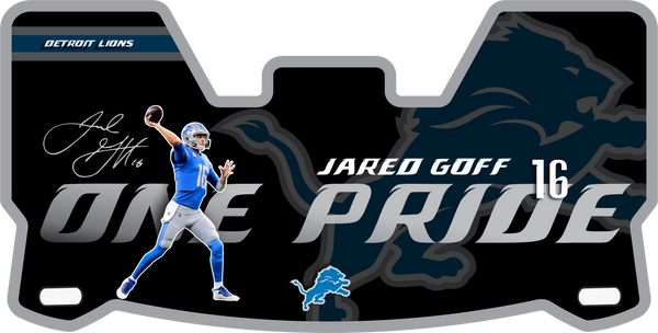 Detroit Lions Jared Goff Helmet Visors Full Size