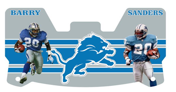 Lions Barry Sanders Helmet Visors Full Size