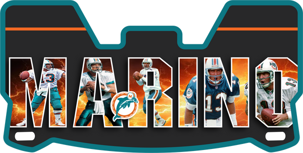 Miami Dolphins Dan Marino Helmet Visors Full Size