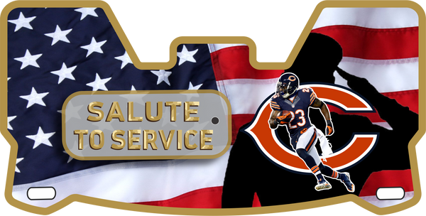 Devin Hester Chicago Bears Helmet Visor Full Size