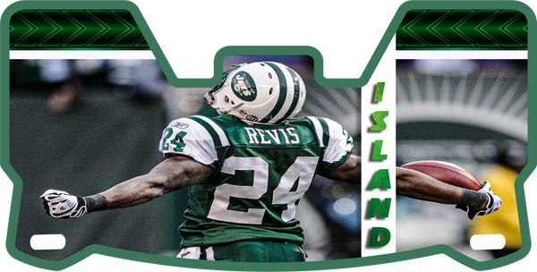 Darrelle Revis Jets Helmet Visors Full Size
