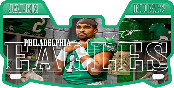 Jalen Hurts Eagles Current Players Helmet Visors Full Size