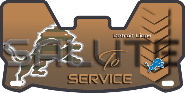 Detroit Lions Helmet Visors Full Size