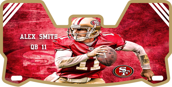 Alex Smith 49ers Helmet Visors Full Size