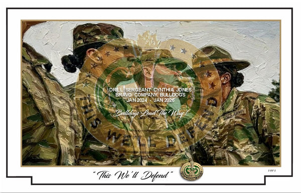 Drill Sergeant - This We'll Defend - Customizable Military Tribute Print