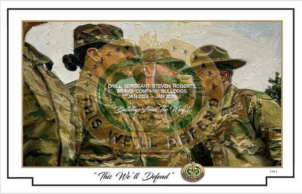 Drill Sergeant - This We'll Defend - Customizable Military Tribute Print