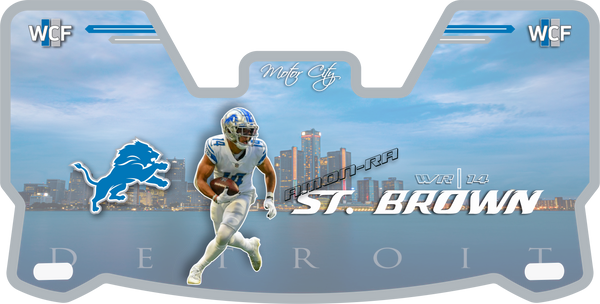 Lions Helmet Visors Full Size