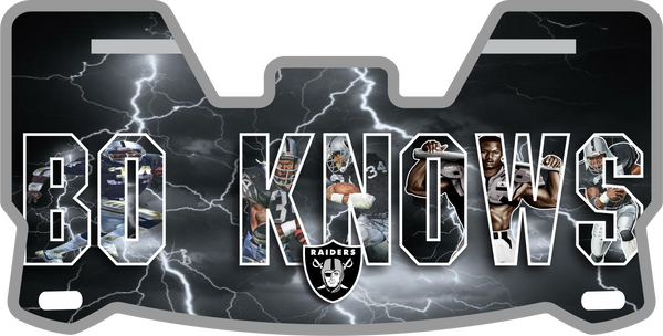 Raiders Bo Jackson Helmet Visors Full Size
