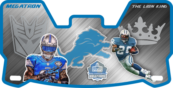 Lions Helmet Visors Full Size