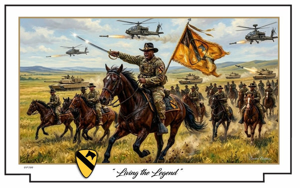 1st Cavalry Division - Living the Legend - Design 1