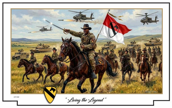 1st Cavalry Division - Living the Legend - Design 1
