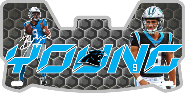 Panthers Helmet Visors Full Size