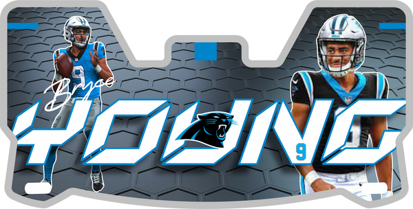 Panthers Helmet Visors Full Size