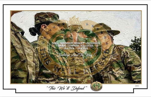Drill Sergeant - This We'll Defend - Customizable Military Tribute Print