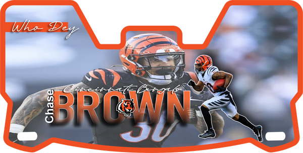 Chase Brown Bengals Helmet Visor Full Size