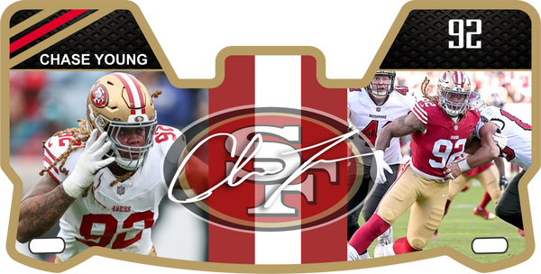 Alex Smith 49ers Helmet Visors Full Size