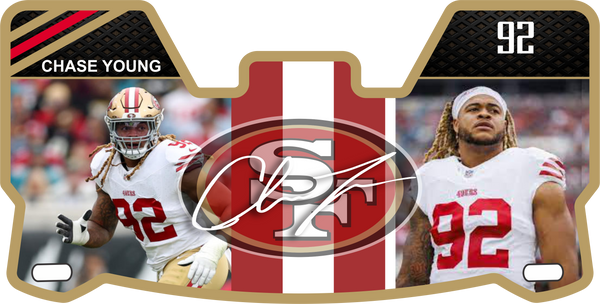 49ers Players Helmet Visors Full Size