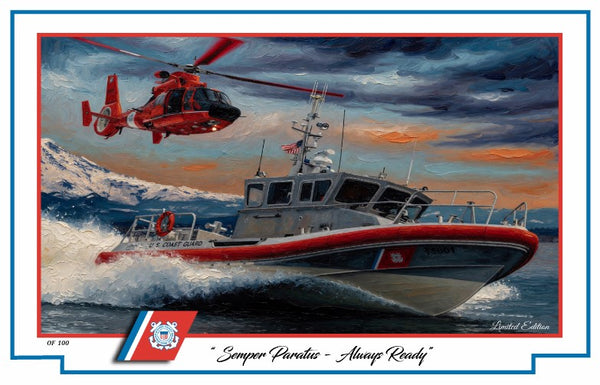 Semper Paratus  Always Ready - Military Tribute Print