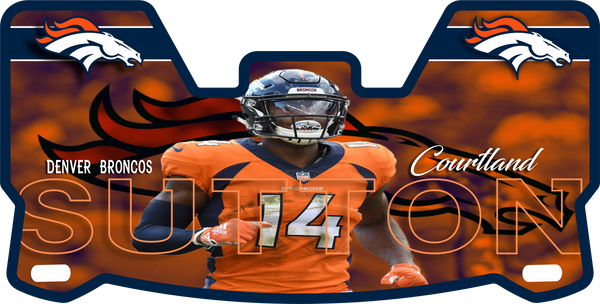 Broncos Players Helmet Visors Full Size