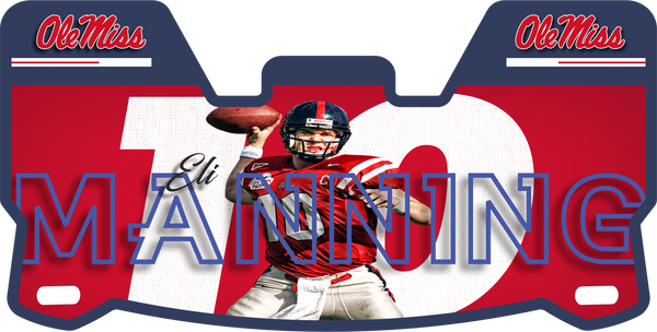 Ole Miss Helmet Visors Full Size