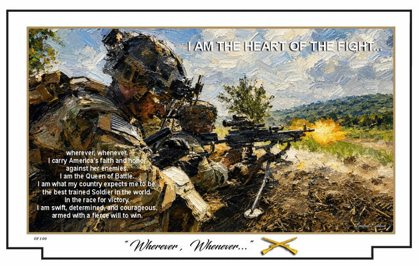 Heart of the Fight INFANTRY - Military Tribute Print