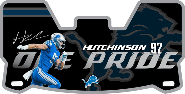 Aidan Hutchinson Lions Helmet Visors Full Size