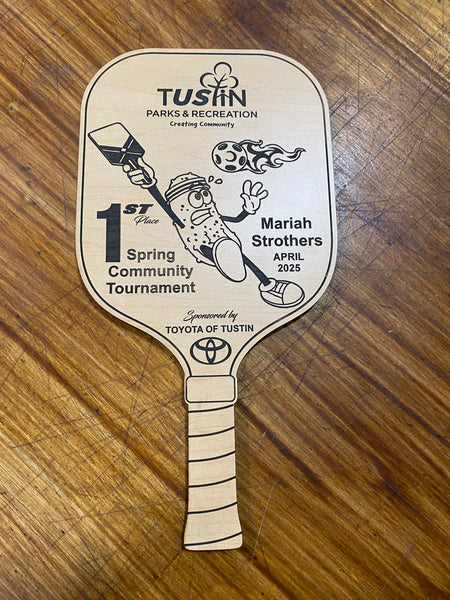 Customizable Pickle Ball Awards / Presentation Trophies