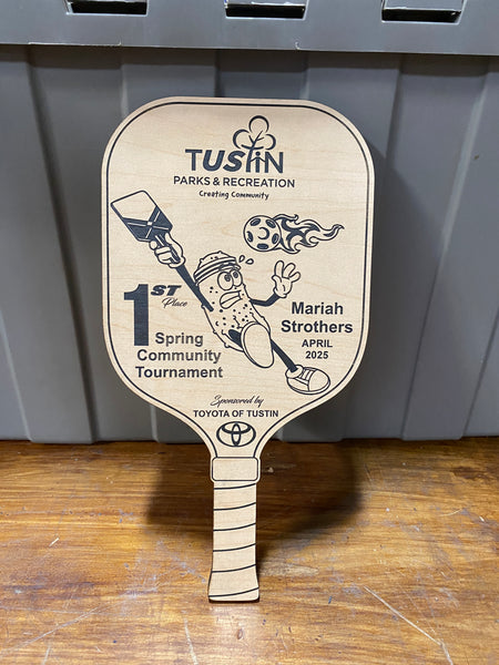 Customizable Pickle Ball Awards / Presentation Trophies