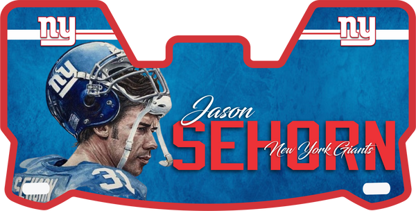 Jason Sehorn New York Giants Full Size Helmet Visors